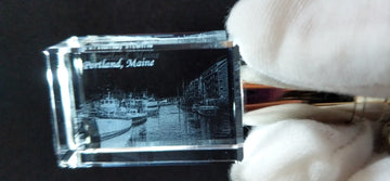 Portland Maine Souvenir Keychain: Portland Harbor Boats