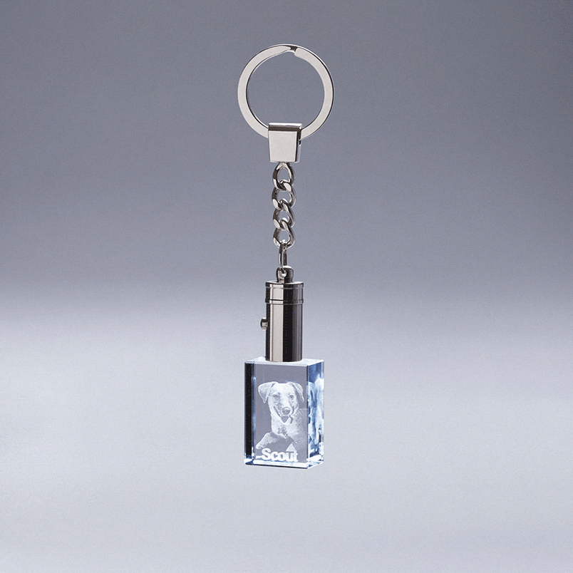 3D Keychain Crystal