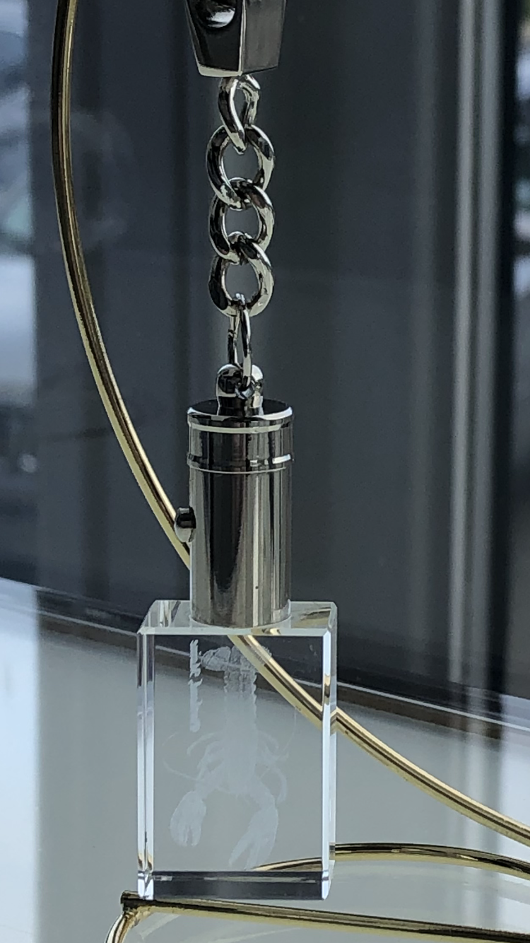 Portland Maine Souvenir Keychain 3D Crystal