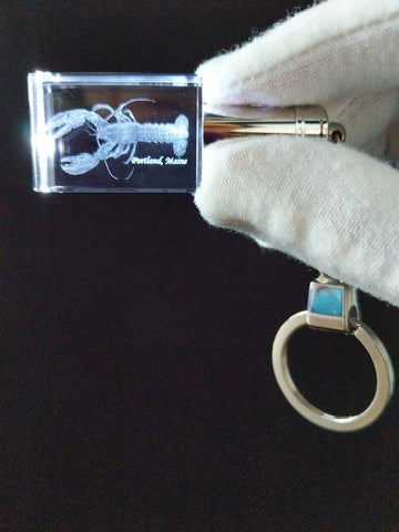 Portland Maine Souvenir Keychain: Lobster