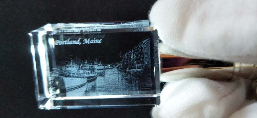 Portland Maine Souvenir Keychain: Portland Harbor Boats